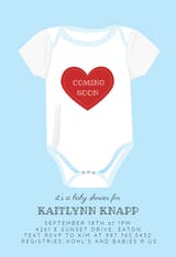 Onesie - Baby Shower Invitation